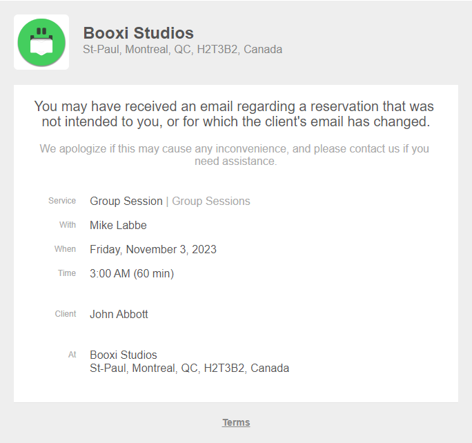 client-reservation-wrong-email